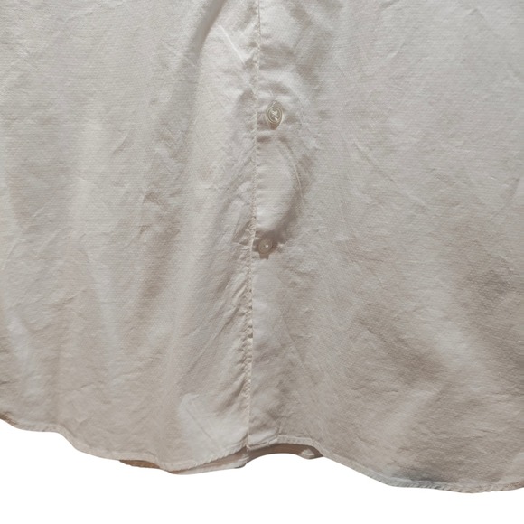 John Varvatos USA Mens White Modern Fit Long Sleeve Button Down Shirt 16R - Picture 6 of 10